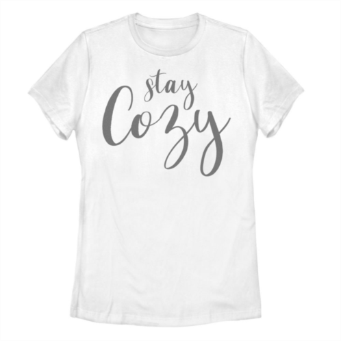 Unbranded Juniors Stay Cozy Script Graphic Tee