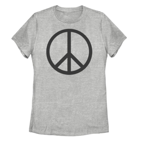 Unbranded Juniors Peace Sign Graphic Tee