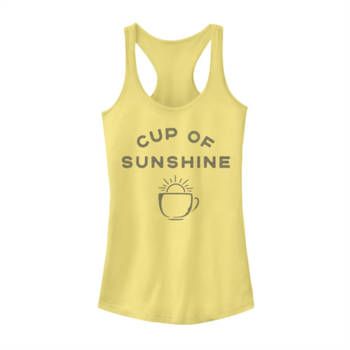 Unbranded Juniors Coffee Cup Of Sunshine Tank Top