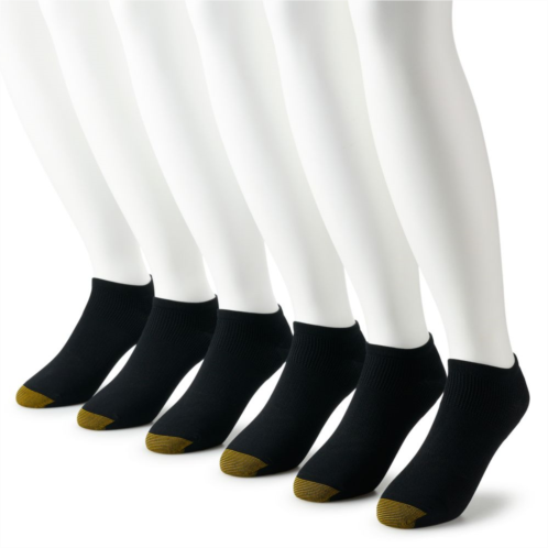 Mens GOLDTOE 6-Pack Nylon Lite No Show Socks