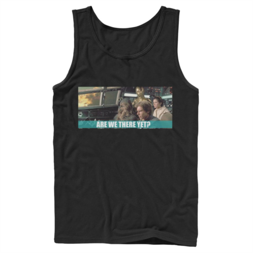 Licensed Character Mens Star Wars Are We There Yet Tank Top