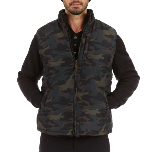 Mens Smiths Workwear Camouflage Sherpa-Lined Vest