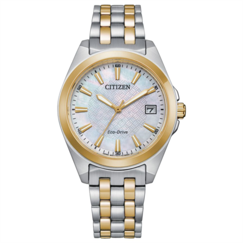 Citizen Eco-Drive Womens Corso Two-Tone Stainless Steel Bracelet Watch - EO1224-54D