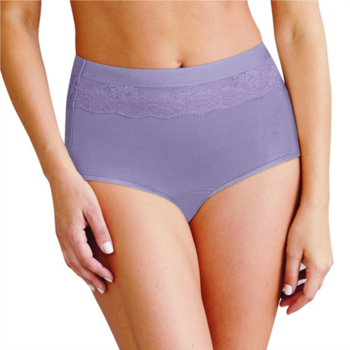 Womens Bali Beautifully Confident Brief with Leak Protection Liner DFLLB1