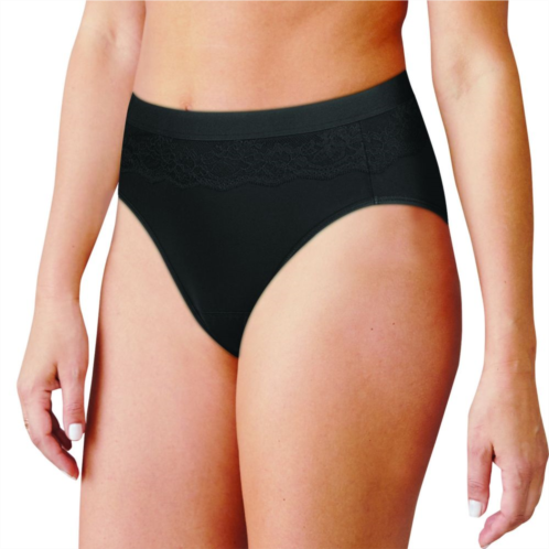 Womens Bali Beautifully Confident Hi-Cut Panty with Leak Protection Liner DFLLH1