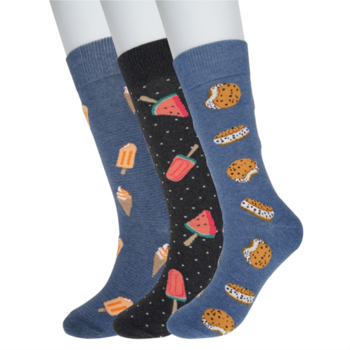 Mens Sonoma Goods For Life 3-pack Mixed Novelty Socks