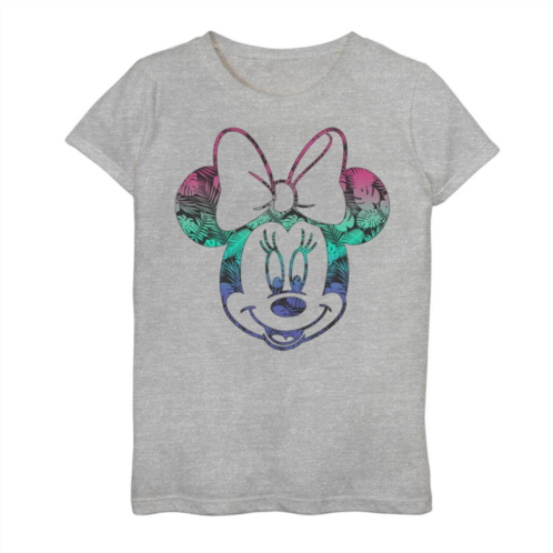 Girls 7-16 Disney Mickey And Friends Minnie Tropical Gradient Fill Graphic Tee