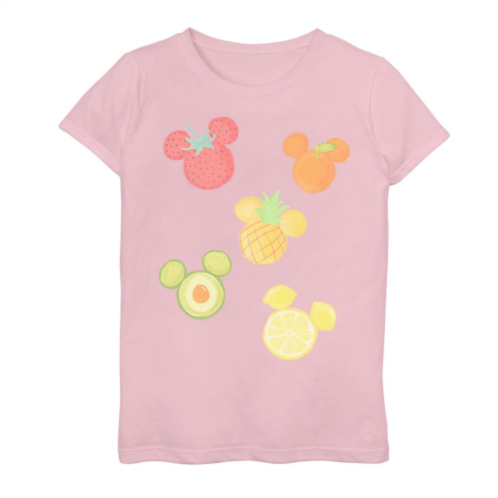 Girls 7-16 Disney Mickey Mouse Fruit Head Collage Graphic Tee