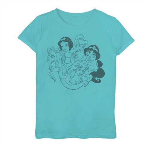 Girls 7-16 Disney Princesses Simple Princess Graphic Tee