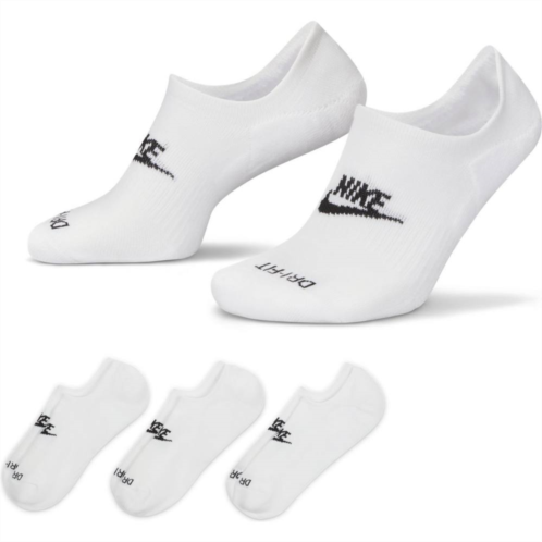 Mens Nike 3-pack Everyday Plus Dri-FIT Cushioned Footie Socks