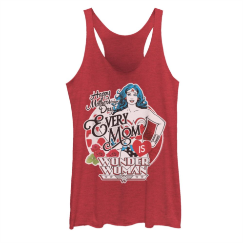 Licensed Character Juniors Justice League Every Mom Is Wonder Woman Mothers Day Tank Top