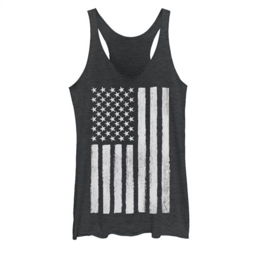 Unbranded Juniors Vertical American Flag Graphic Tank Top