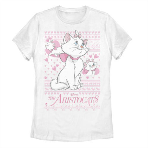 Licensed Character Disneys The Aristocats Marie Juniors Ugly Christmas Sweater Tee