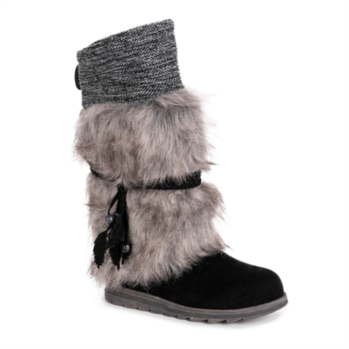 LUKEES by MUK LUKS Sigrid Leela Too Womens Faux-Fur Winter Boots