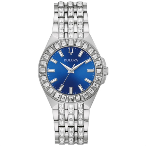 Bulova Womens Phantom Crystal Accent Stainless Steel Watch - 96L290