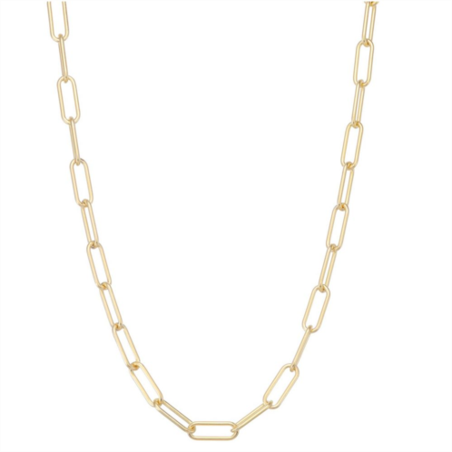 Giorgio di Vicenza Sterling Silver Mens Paper Clip Chain Necklace