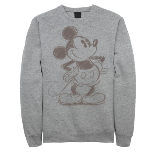 Mens Disney Mickey Mouse Pencil Sketch Original Sweatshirt