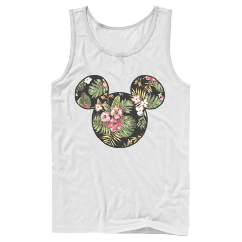 Mens Disney Mickey And Friends Mickey Mouse Tropical Fill Tank Top