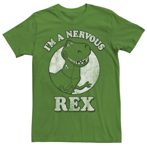 Mens Disney / Pixar Toy Story Im A Nervous Rex Dinosaur Tee