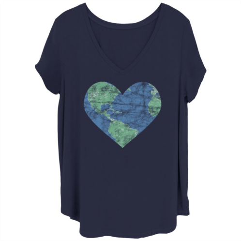 Unbranded Juniors Heart Shaped Earth Tee