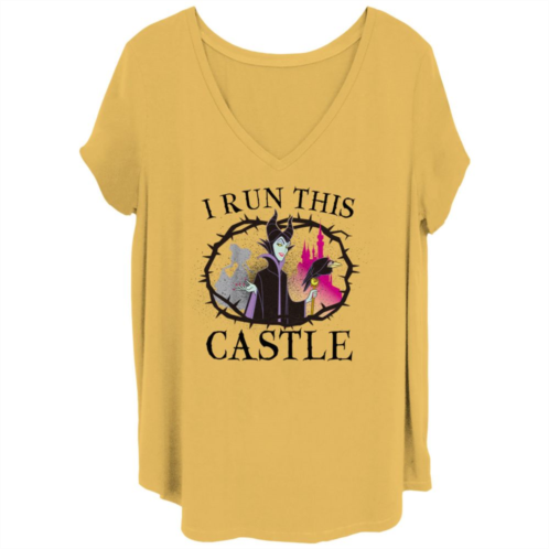 Licensed Character Juniors Plus Disney Sleeping Beauty Maleficent I Run This Castle Thorns Tee