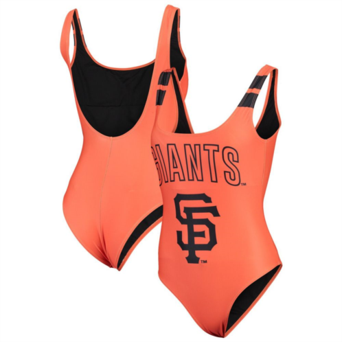 Unbranded Womens FOCO Orange San Francisco Giants One-Piece Bathing Suit