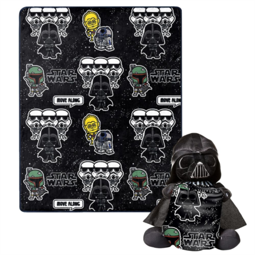ENTERTAINMENT Star Wars Space Vader Character Hugger Pillow & Silk Touch Throw Set