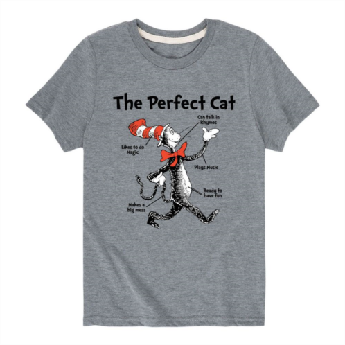 Licensed Character Boys 8-20 Dr. Seuss The Cat In The Hat The Perfect Cat Tee