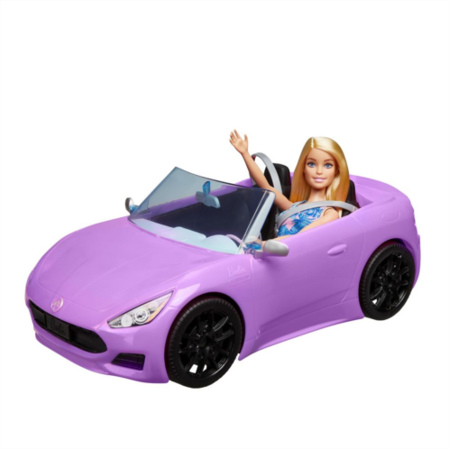 Barbie Blonde Doll and Convertible Sports Car Playset