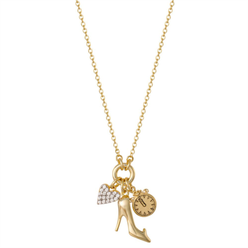 Disney Princess Cinderella 18k Gold Plated Charm Necklace