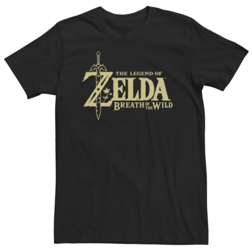 Licensed Character Big & Tall The Legend Of Zelda Breath Of The Wild Title Logo Tee
