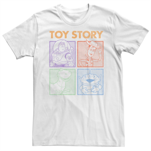 Big & Tall Disney / Pixar Toy Story Group Shot Dotted Panels Tee