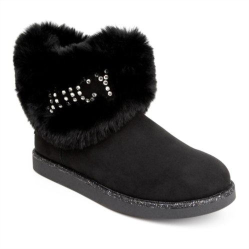 Juicy Couture Keeper Womens Faux Fur Winter Boots