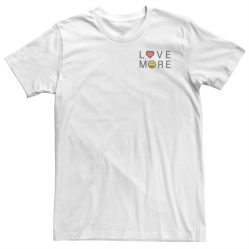 Licensed Character Big & Tall Trendy Love More Smile Tee