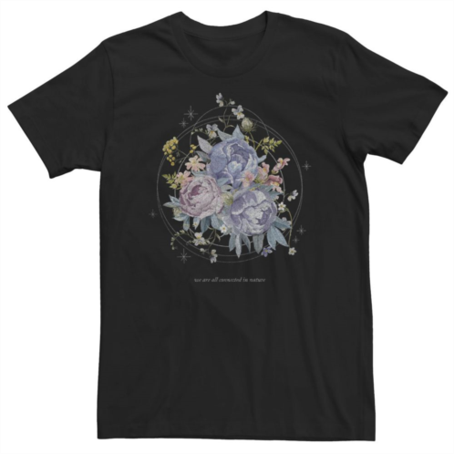Licensed Character Big & Tall We Are All Connected In Nature Portrait Tee