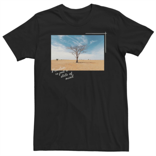 Licensed Character Big & Tall Freedom Is Just A State Of Mind Joshua Tree Poster Tee