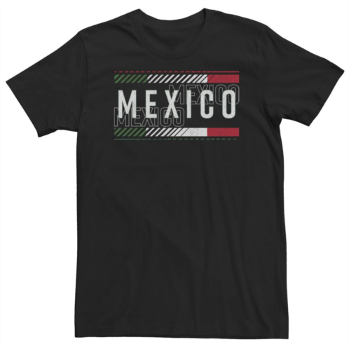 Licensed Character Big & Tall Fifth Sun Mexico Text Overlay Tee