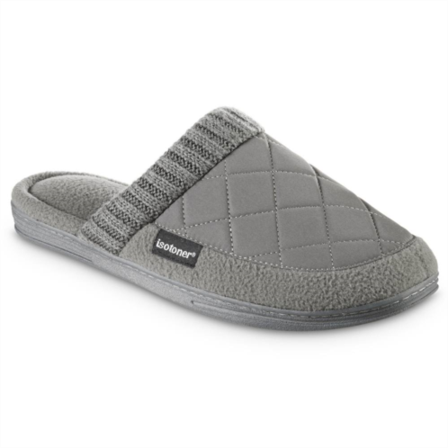 isotoner Levon Mens Quilted Clog Slippers