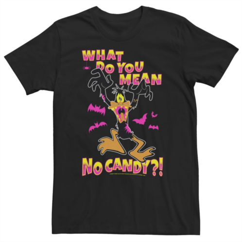 Big & Tall Looney Tunes Daffy Duck What Do You Mean No Candy Halloween Tee