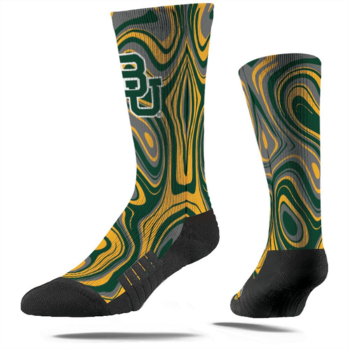 Unbranded Mens Strideline Baylor Bears Oil Slick Crew Socks