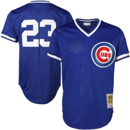 Unbranded Mitchell & Ness Ryne Sandberg Chicago Cubs Cooperstown Authentic Collection Throwback Replica Jersey - Royal Blue