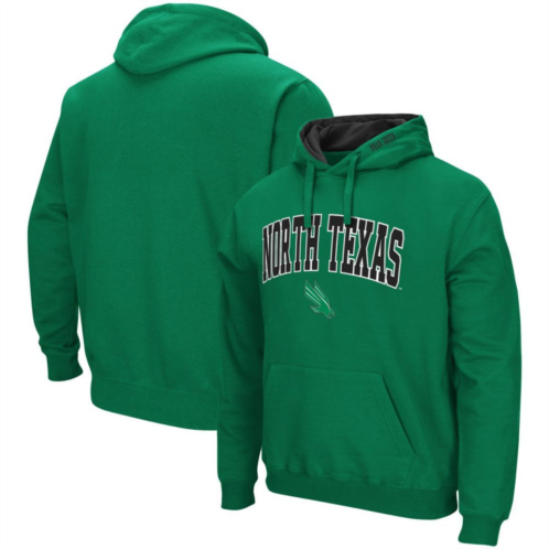 Mens Colosseum Kelly Green North Texas Mean Green Arch and Logo Pullover Hoodie