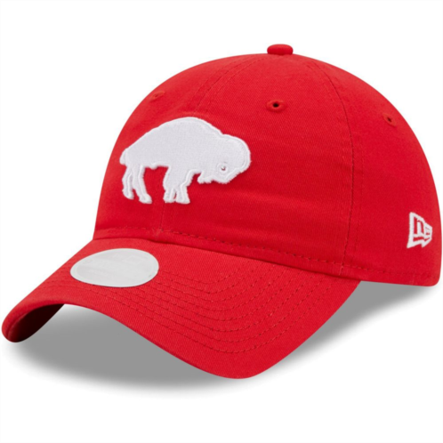 Womens New Era Red Buffalo Bills Core Classic 2.0 Historic 9TWENTY Adjustable Hat