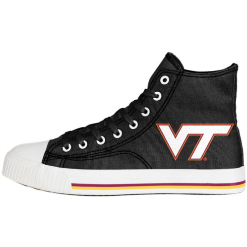 Unbranded Mens FOCO Virginia Tech Hokies Big Logo High Top Canvas Shoes