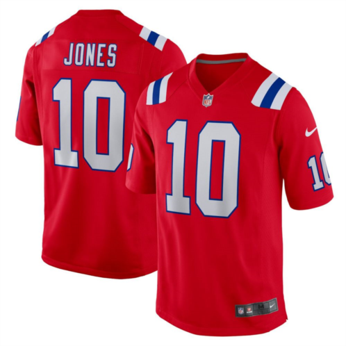 Mens Nike Mac Jones Red New England Patriots Alternate Game Jersey
