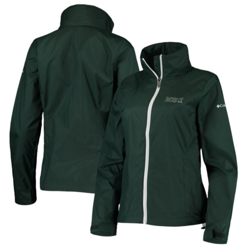 Unbranded Womens Columbia Green Michigan State Spartans Switchback Full-Zip Hoodie Jacket