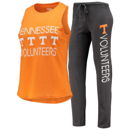Unbranded Womens Concepts Sport Charcoal/Tennessee Orange Tennessee Volunteers Tank Top & Pants Sleep Set
