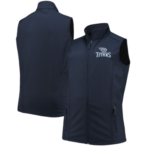 Unbranded Mens Dunbrooke Navy Tennessee Titans Big & Tall Archer Softshell Full-Zip Vest