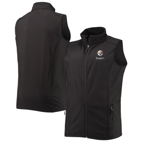 Unbranded Mens Dunbrooke Black Pittsburgh Steelers Big & Tall Archer Softshell Full-Zip Vest