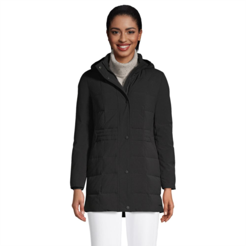 Womens Lands End Quilted Stretch Down Coat
